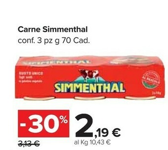 Carrefour Market Simmenthal Carne offerta