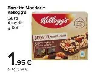 Carrefour Market Kelloggs Kellogg's - Barretta Mandorle E Frutta 128 G(ml) offerta