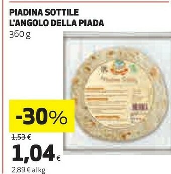 Coop L'angolo della piada Piadine offerta