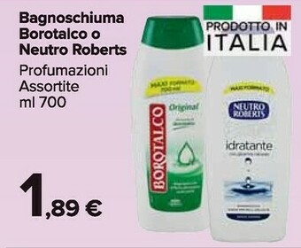 Carrefour Market Borotalco Bagnoschiuma offerta