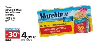 Carrefour Market Mareblu Tonno offerta