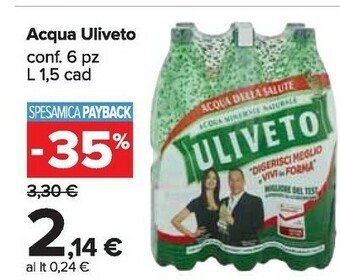 Carrefour Market Uliveto Acqua offerta