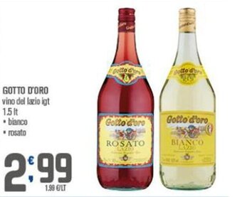 Ottimo Market Gotto d'Oro vino del lazio igt 1,5 lt offerta