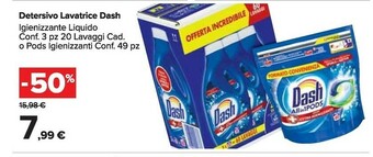 Carrefour Market Dash Detersivo lavatrice offerta