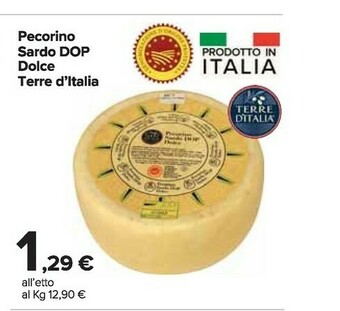 Carrefour Market Terre d'Italia Pecorino offerta