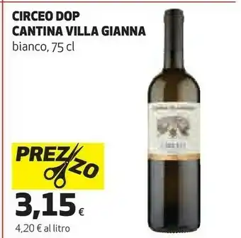 Coop Cantina villa gianna Vino bianco offerta