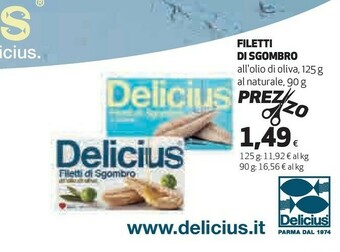 Coop Delicius Filetti di sgombro offerta