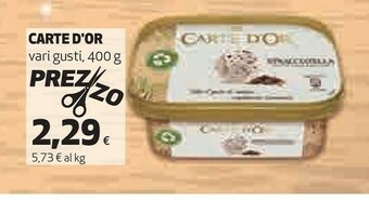 Coop Carte d'or Gelati algida offerta