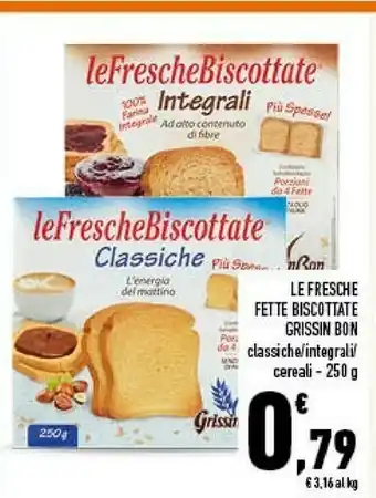 Conad City Grissin Bon Le Fresche Biscottate Classiche offerta