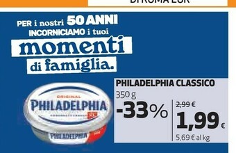 Coop Philadelphia Formaggio spalmabile offerta