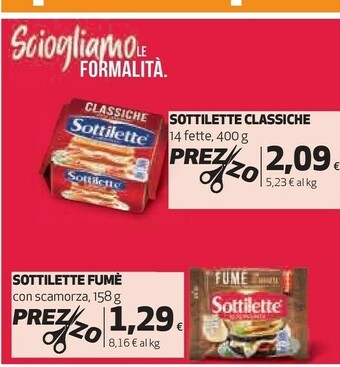 Coop Sottilette offerta