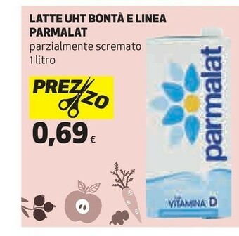 Coop Parmalat Latte parzialmente scremato offerta