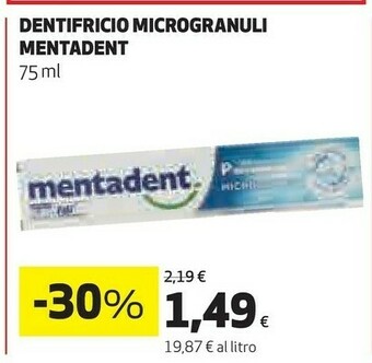 Coop Mentadent Dentifricio offerta