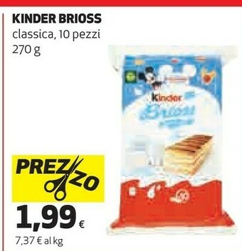 Coop Kinder Brioss offerta
