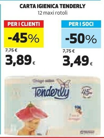 Coop Tenderly Carta igienica offerta