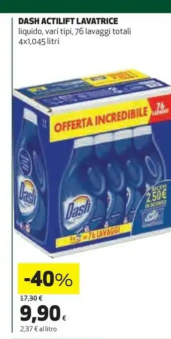 Coop Dash Actilift Lavatrice Liquido offerta