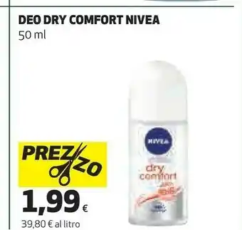 Coop Nivea Dry Comfort Donne Deodorante Roll-on 50 Ml offerta