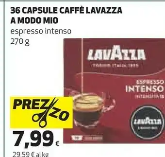 Coop Lavazza 36 Capsule Caffè A Modo Mio Espresso Intenso offerta