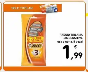 Spazio Conad Rasoio trilama bic sensitive offerta