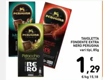 Spazio Conad Tavoletta fondente extra nero perugina offerta