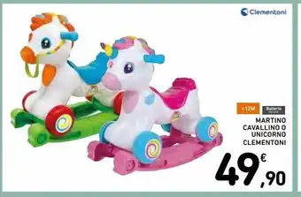 Spazio Conad Martino cavallino o unicorno clementoni offerta