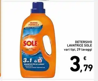 Spazio Conad Detersivo lavatrice sole offerta