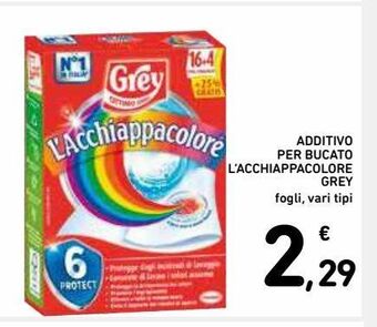 Additivo per bucato l'acchiappacolore grey