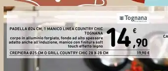 Spazio Conad Padella 1 manico linea country chic tognana offerta