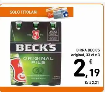 Spazio Conad Birra beck's offerta