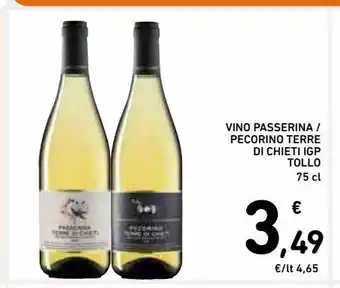 Spazio Conad Vino passerina/pecorino terre di chieti igp tollo offerta