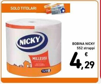Spazio Conad Bobina nicky offerta