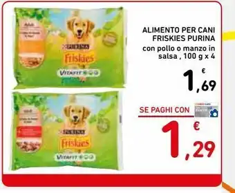 Spazio Conad Alimento per cani friskies purina offerta