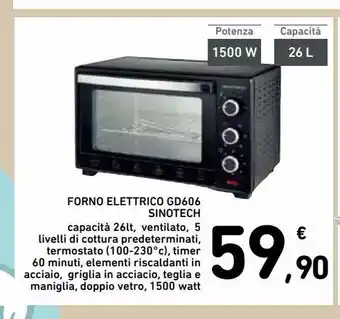 Spazio Conad Forno elettrico sinotech offerta