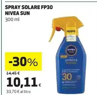 Coop Nivea Spray Solare FP30 offerta