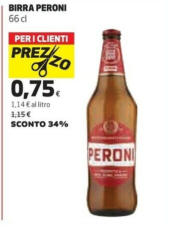 Coop Peroni Birra 660 G(ml) offerta