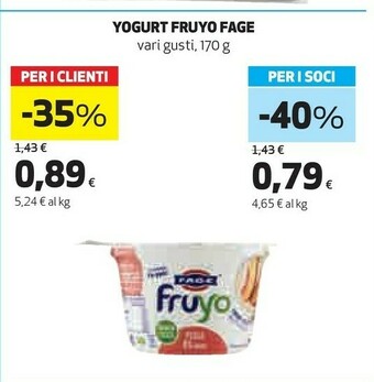 Coop Fage Yogurt greco offerta