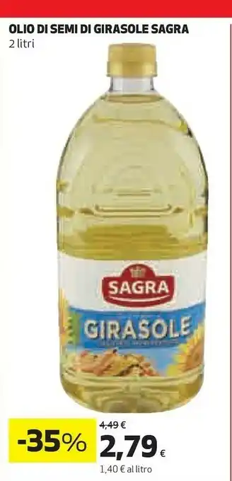Coop Sagra Olio di semi offerta