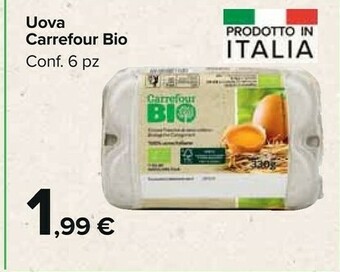 Carrefour Carrefour Uova Bio offerta