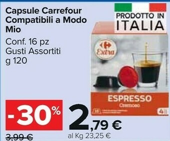 Carrefour Carrefour Capsule Compatibili A Modo Mio offerta
