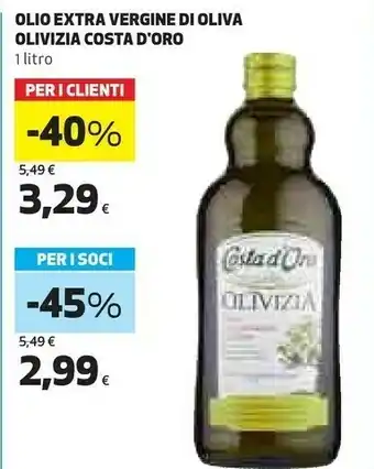 Coop Olivizia Olio extravergine di oliva offerta