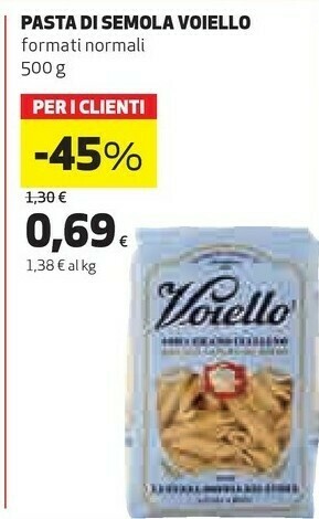 Coop Voiello Pasta di semola offerta