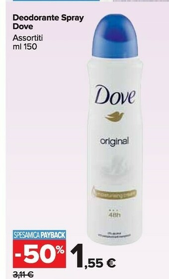 Carrefour Dove Deodorante offerta