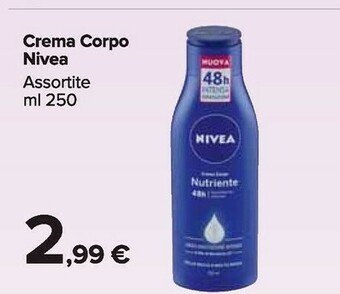 Carrefour Nivea Crema corpo offerta