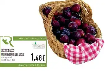 Conad Consorzio ori del lazio Susine Rosse offerta