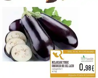 Conad Consorzio ori del lazio Melanzane Tonde offerta