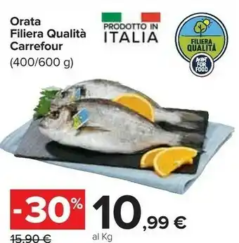 Carrefour Orata Filiera Qualita offerta
