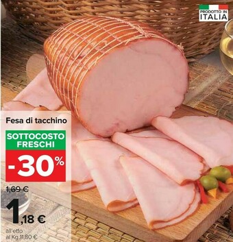 Carrefour Fesa Di Tacchino offerta