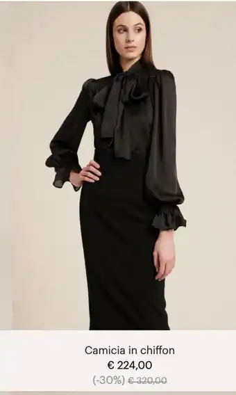 Camicia in chiffon