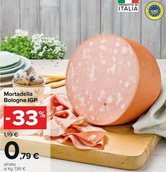 Carrefour Mortadella Bologna Igp offerta