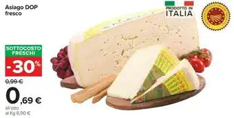 Carrefour Coop - Asiago DOP Fresco 350 G(ml) offerta